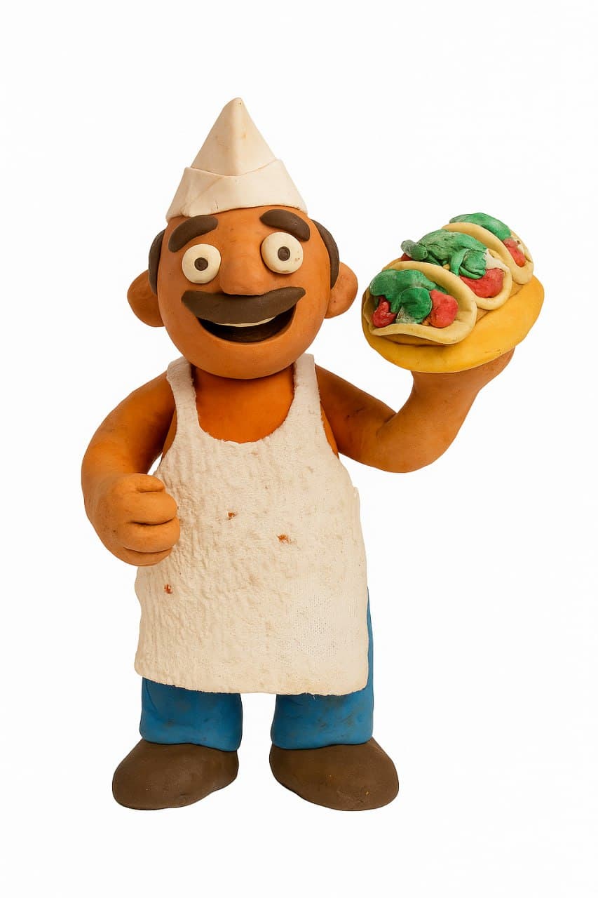 TACO - The charming plasticine character